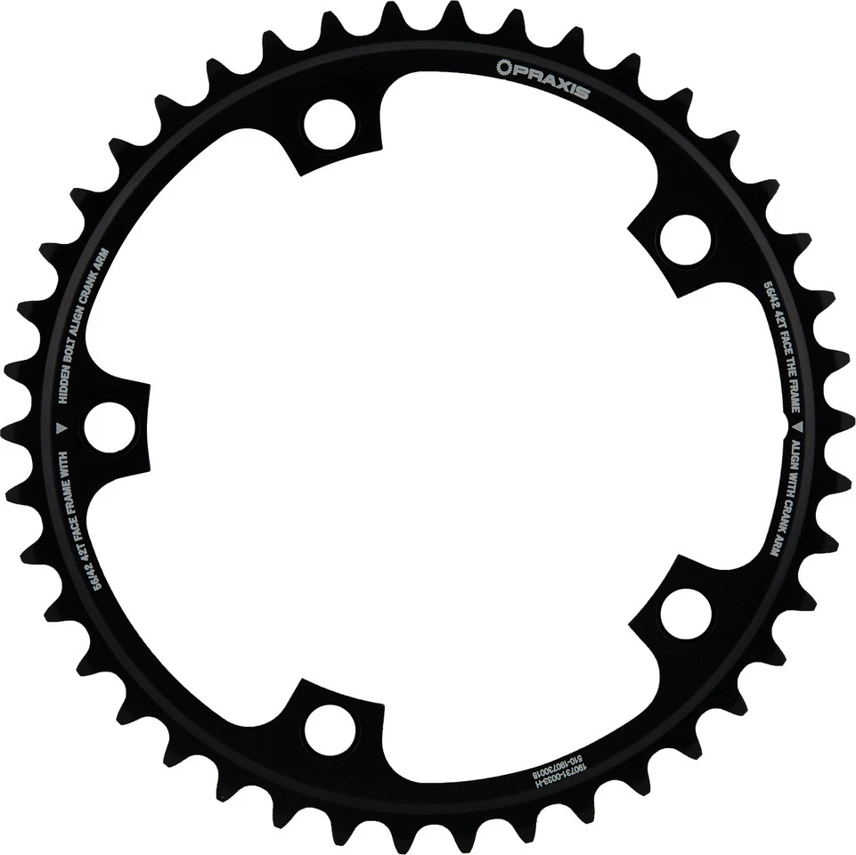 Praxis Works Time Trial Kettenblatt-Set, 5-Arm, 130 Mm Lochkreis 5 Praxis Works Time Trial Kettenblatt-Set, 5-Arm, 130 Mm Lochkreis – Bild 3